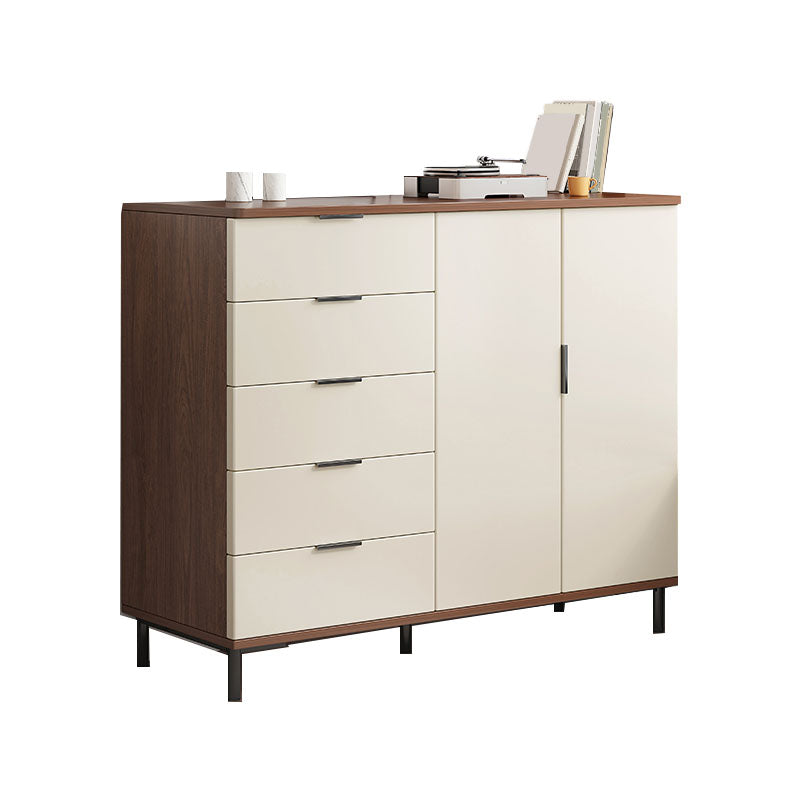 Bedroom Wooden Storage Chest Dresser Modern Style Storage Chest with Drawers 39"L x 14"W x 37"H Walnut Clearhalo 'Bedroom Furniture' 'Dressers & Chests' 'dressers_chests' 'furn' 'furn_dressers_chests' 'Furniture' 5471739