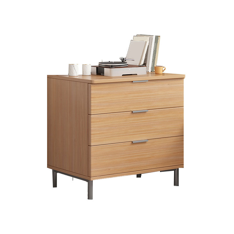 Bedroom Wooden Storage Chest Dresser Modern Style Storage Chest with Drawers 24"L x 14"W x 24"H Natural Clearhalo 'Bedroom Furniture' 'Dressers & Chests' 'dressers_chests' 'furn' 'furn_dressers_chests' 'Furniture' 5471742