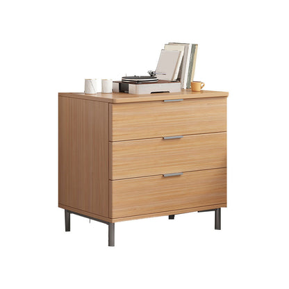 Bedroom Wooden Storage Chest Dresser Modern Style Storage Chest with Drawers 24"L x 14"W x 24"H Natural Clearhalo 'Bedroom Furniture' 'Dressers & Chests' 'dressers_chests' 'furn' 'furn_dressers_chests' 'Furniture' 5471742