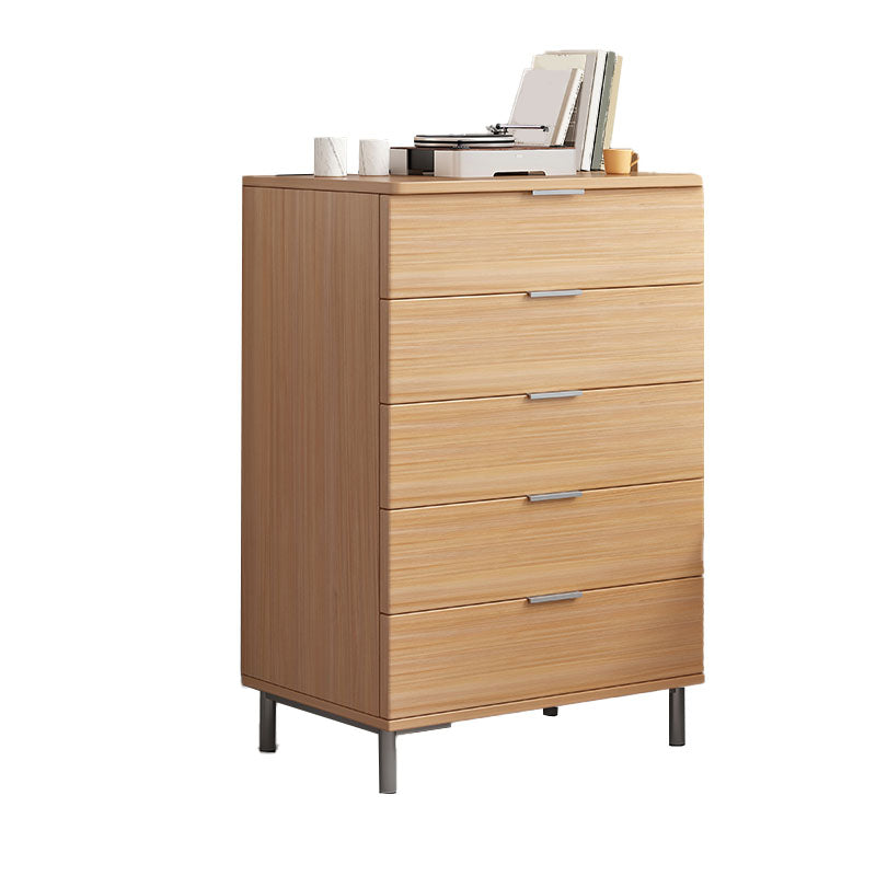 Bedroom Wooden Storage Chest Dresser Modern Style Storage Chest with Drawers 24"L x 14"W x 37"H Natural Clearhalo 'Bedroom Furniture' 'Dressers & Chests' 'dressers_chests' 'furn' 'furn_dressers_chests' 'Furniture' 5471746