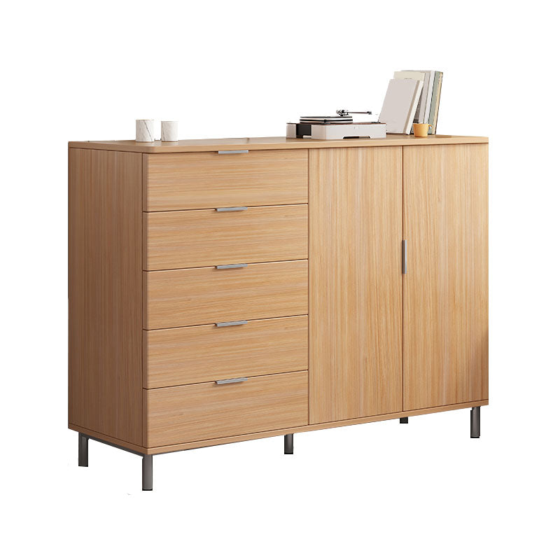 Bedroom Wooden Storage Chest Dresser Modern Style Storage Chest with Drawers 47"L x 14"W x 37"H Natural Clearhalo 'Bedroom Furniture' 'Dressers & Chests' 'dressers_chests' 'furn' 'furn_dressers_chests' 'Furniture' 5471749