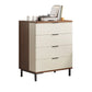 Bedroom Wooden Storage Chest Dresser Modern Style Storage Chest with Drawers 24"L x 14"W x 31"H Walnut White Clearhalo 'Bedroom Furniture' 'Dressers & Chests' 'dressers_chests' 'furn' 'furn_dressers_chests' 'Furniture' 5471751
