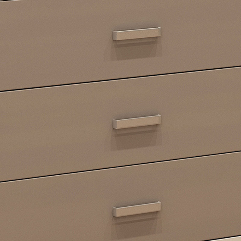 Houten opbergkast voor slaapkamer Horizontale opbergkast in wit en grijs