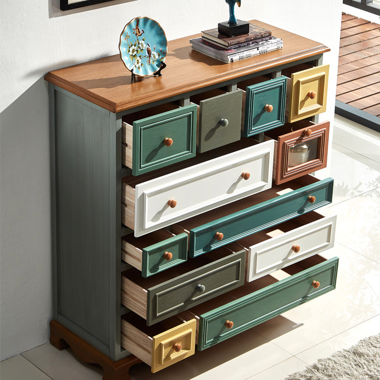 Bedroom Wooden Storage Chest Retro Storage Chest Dresser with Multi Drawers Clearhalo 'Bedroom Furniture' 'Dressers & Chests' 'dressers_chests' 'furn' 'furn_dressers_chests' 'Furniture' 5471869