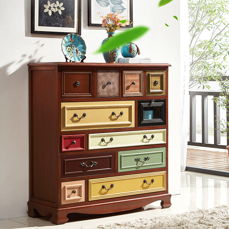 Bedroom Wooden Storage Chest Retro Storage Chest Dresser with Multi Drawers Clearhalo 'Bedroom Furniture' 'Dressers & Chests' 'dressers_chests' 'furn' 'furn_dressers_chests' 'Furniture' 5471873