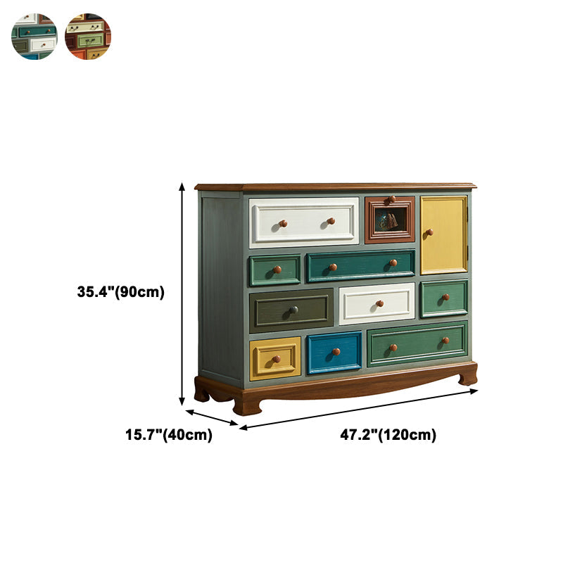 Bedroom Wooden Storage Chest Retro Storage Chest Dresser with Multi Drawers Clearhalo 'Bedroom Furniture' 'Dressers & Chests' 'dressers_chests' 'furn' 'furn_dressers_chests' 'Furniture' 5471904
