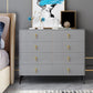 Classic Glam -ingenieur Wood Dresser Slaapkamer Storingskist Dressoir met lade