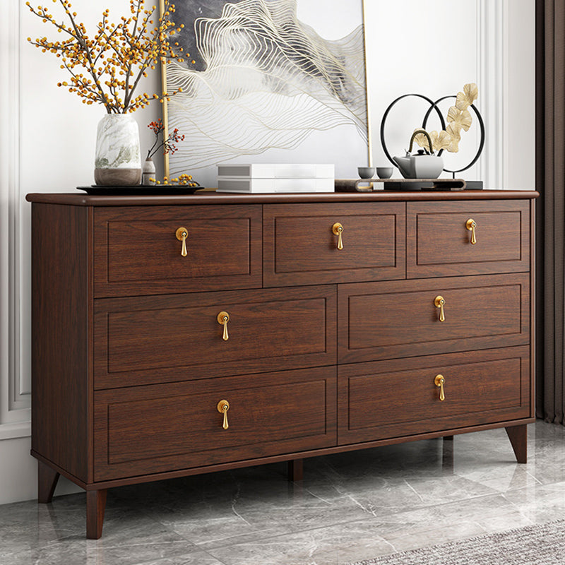 Classic Glam Wood Dresser Bruin Dresser met lade voor slaapkamer