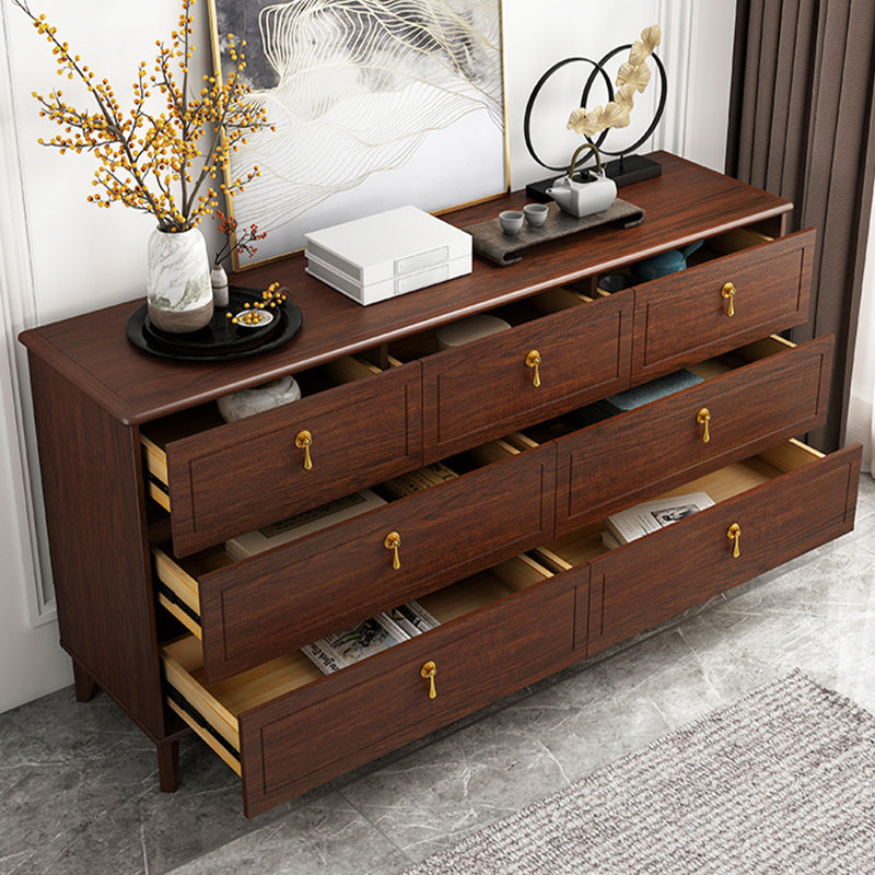 Classic Glam Wood Dresser Bruin Dresser met lade voor slaapkamer