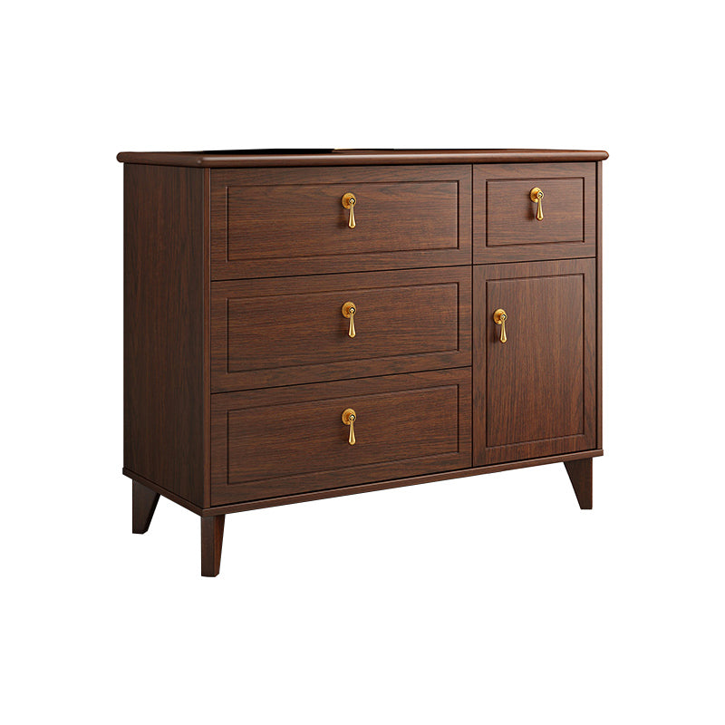 Classic Glam Wood Dresser Bruin Dresser met lade voor slaapkamer