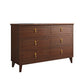 Classic Glam Wood Dresser Bruin Dresser met lade voor slaapkamer
