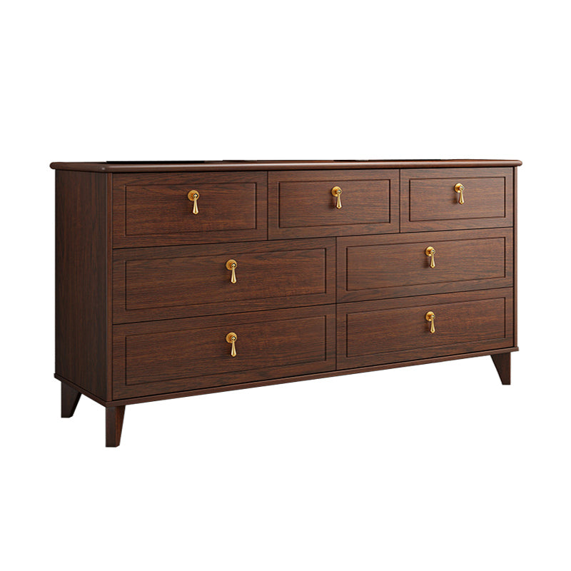 Classic Glam Wood Dresser Bruin Dresser met lade voor slaapkamer