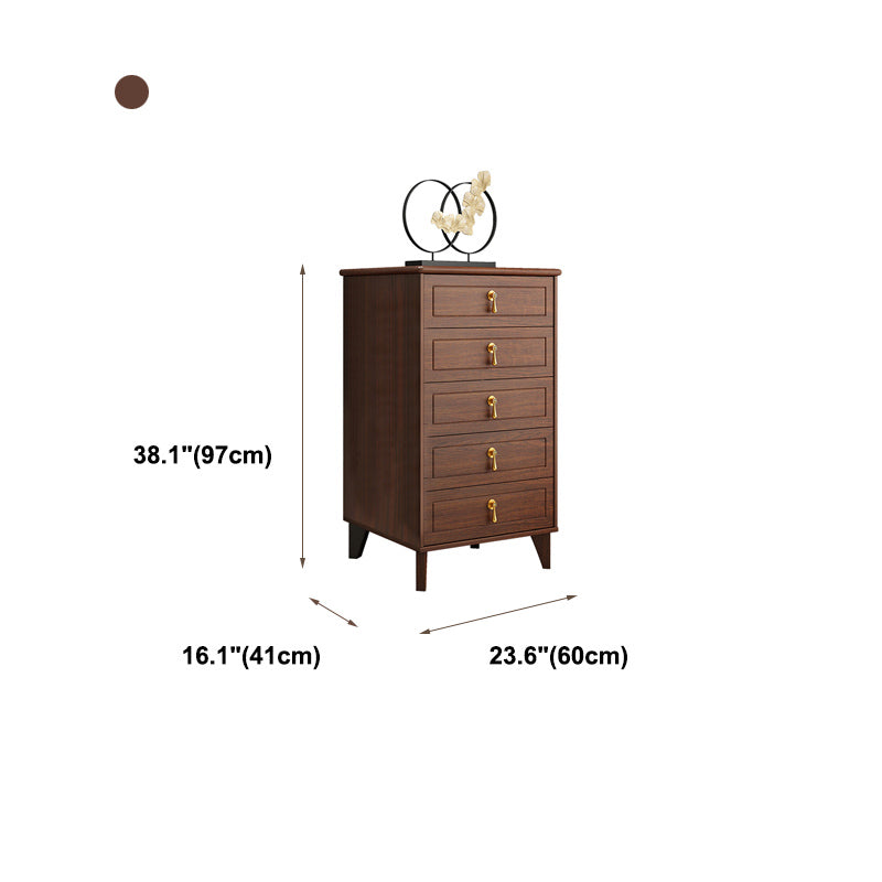 Classic Glam Wood Dresser Bruin Dresser met lade voor slaapkamer