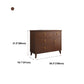 Classic Glam Wood Dresser Bruin Dresser met lade voor slaapkamer