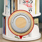 Modern Artificial Wood Bookcase Cylinder Bookshelf for Home Office