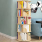 Modern Artificial Wood Bookcase Cylinder Bookshelf for Home Office