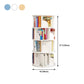 Modern Artificial Wood Bookcase Cylinder Bookshelf for Home Office