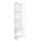 Acrylic Closed Back Storage Bookshelf Nordic Home Office Standard Bookcase 15.7"L x 9.8"W x 59.8"H Clear Clearhalo 'Bookcases' 'furn' 'furn_bookcases' 'Furniture' 'Office Furniture' 5472013