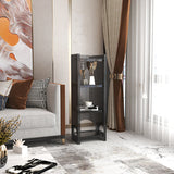 Acrylic Closed Back Storage Bookshelf Nordic Home Office Standard Bookcase Clearhalo 'Bookcases' 'furn' 'furn_bookcases' 'Furniture' 'Office Furniture' 5472015