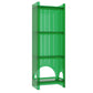 Acrylic Closed Back Storage Bookshelf Nordic Home Office Standard Bookcase 15.7"L x 9.8"W x 46.5"H Green Clearhalo 'Bookcases' 'furn' 'furn_bookcases' 'Furniture' 'Office Furniture' 5472032
