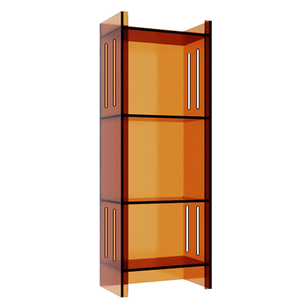 Standard Closed Back Bookshelf Scandinavian Rectangle Acrylic Bookcase