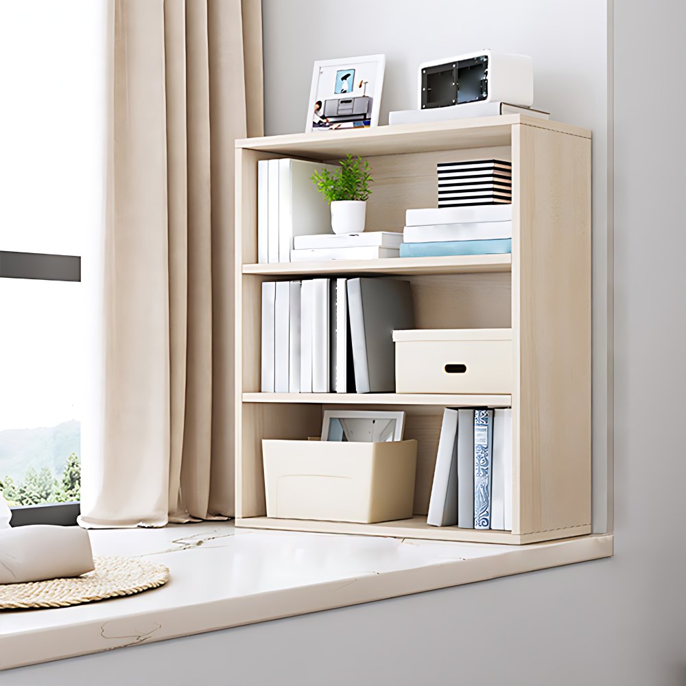 Engineer Wood Bookcase Modern Style Minimalist Home Bookshelf - Clearhalo