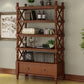 Rectangle Open Storage Bookshelf Nordic Solid Wood Bookshelf with Drawer