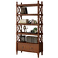Rectangle Open Storage Bookshelf Nordic Solid Wood Bookshelf with Drawer
