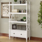 Rectangle Open Storage Bookshelf Nordic Solid Wood Bookshelf with Drawer