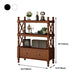 Rectangle Open Storage Bookshelf Nordic Solid Wood Bookshelf with Drawer