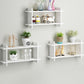 11.8 "H Moderne Floating Bookshelf vervaardigd houten boekenkast