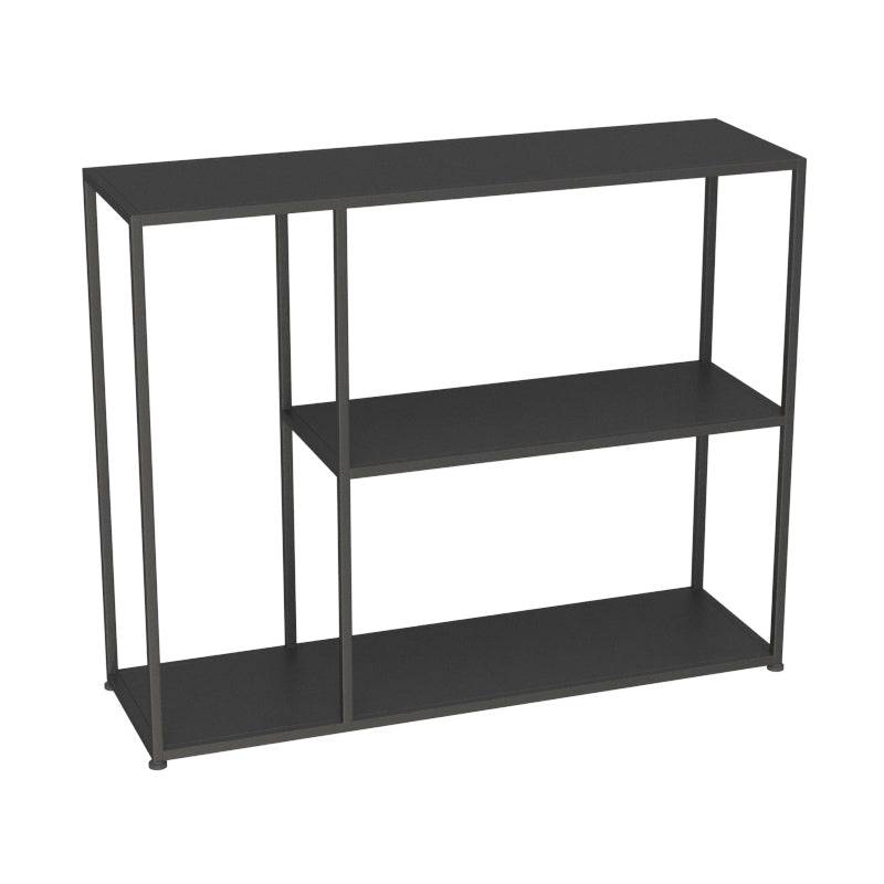 Etagere Metal Bookshelf Industrial Open Back Storage Bookcase Black Clearhalo 'Bookcases' 'furn' 'furn_bookcases' 'Furniture' 'Office Furniture' 5472238