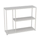 Etagere Metal Bookshelf Industrial Open Back Storage Bookcase White Clearhalo 'Bookcases' 'furn' 'furn_bookcases' 'Furniture' 'Office Furniture' 5472242