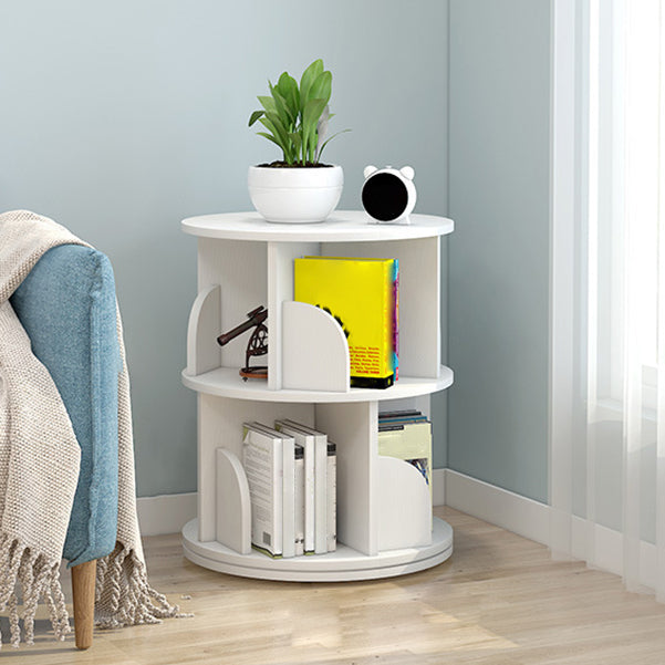 Moderne houten roteerbare boekenkast Studieruimte Geometrische boekenplank