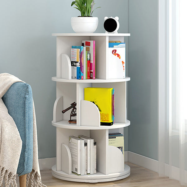 Moderne houten roteerbare boekenkast Studieruimte Geometrische boekenplank