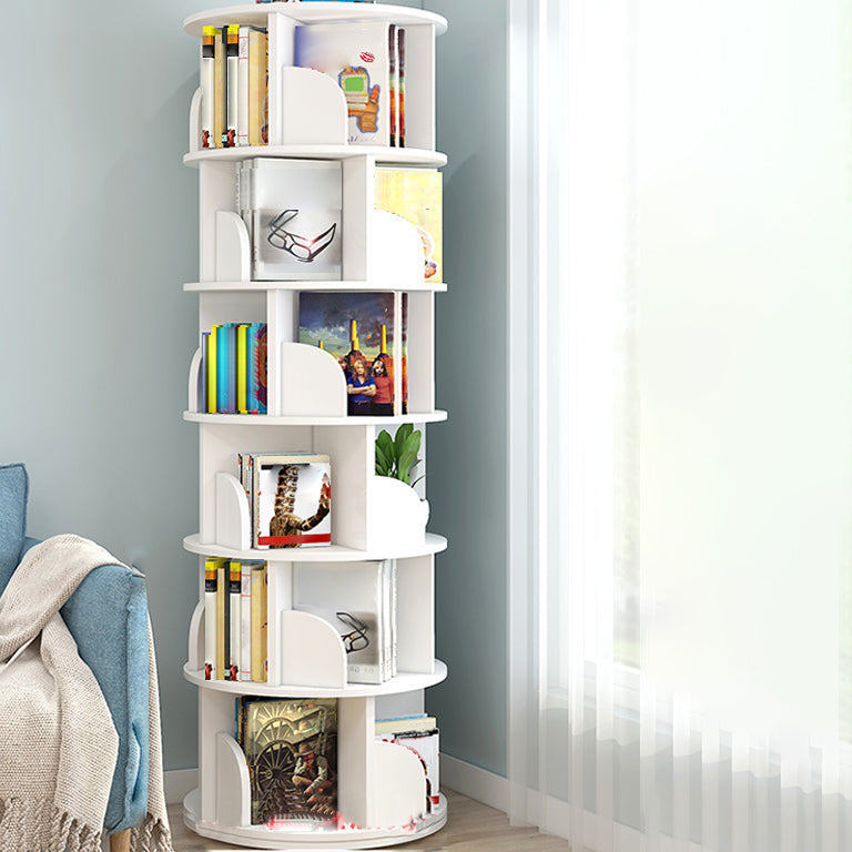 Moderne houten roteerbare boekenkast Studieruimte Geometrische boekenplank