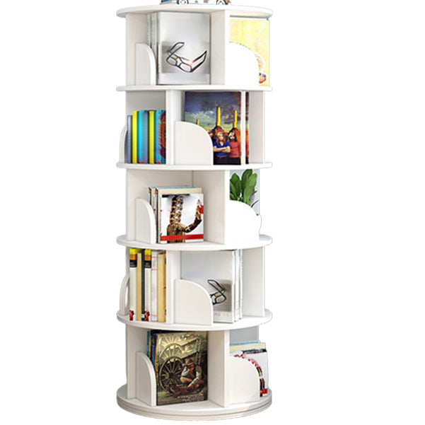 Moderne houten roteerbare boekenkast Studieruimte Geometrische boekenplank