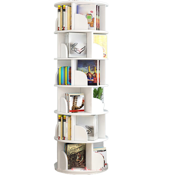 Moderne houten roteerbare boekenkast Studieruimte Geometrische boekenplank