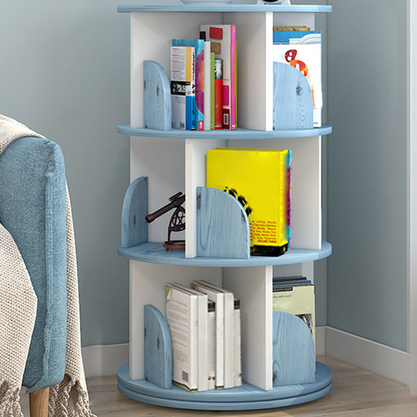 Moderne houten roteerbare boekenkast Studieruimte Geometrische boekenplank