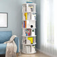 Moderne houten roteerbare boekenkast Studieruimte Geometrische boekenplank