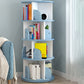 Moderne houten roteerbare boekenkast Studieruimte Geometrische boekenplank