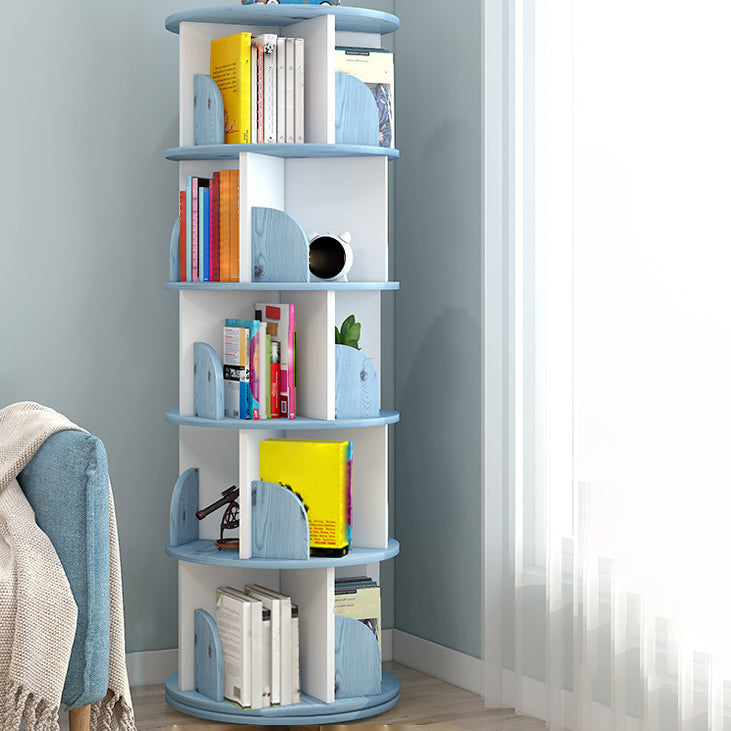 Moderne houten roteerbare boekenkast Studieruimte Geometrische boekenplank