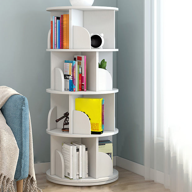 Moderne houten roteerbare boekenkast Studieruimte Geometrische boekenplank