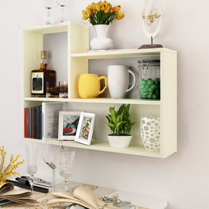 Scandinavian Manufactured Wood Floating Bookcase 23.6"H Bookcase