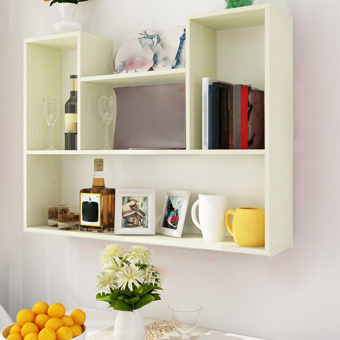 Scandinavian Manufactured Wood Floating Bookcase 23.6"H Bookcase