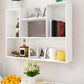 Scandinavian Manufactured Wood Floating Bookcase 23.6"H Bookcase