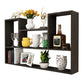 Scandinavian Manufactured Wood Floating Bookcase 23.6"H Bookcase