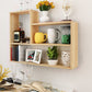 Scandinavian Manufactured Wood Floating Bookcase 23.6"H Bookcase
