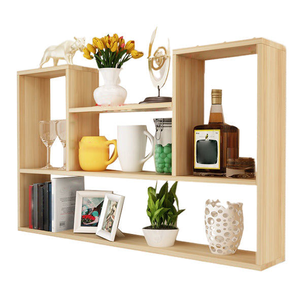 Scandinavian Manufactured Wood Floating Bookcase 23.6"H Bookcase