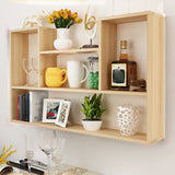 Scandinavian Manufactured Wood Floating Bookcase 23.6"H Bookcase